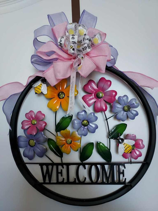 Metal Welcome sign